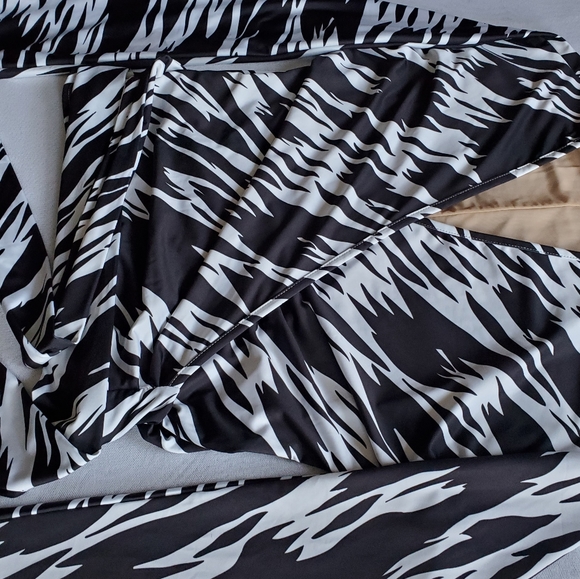 Saks Potts Zebra Print Wrap Top - Picture 5 of 7